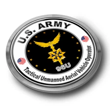 US Army Tactical Unmanned Aerial Vehicle Operator Seal Emblem Car Badge Sticker