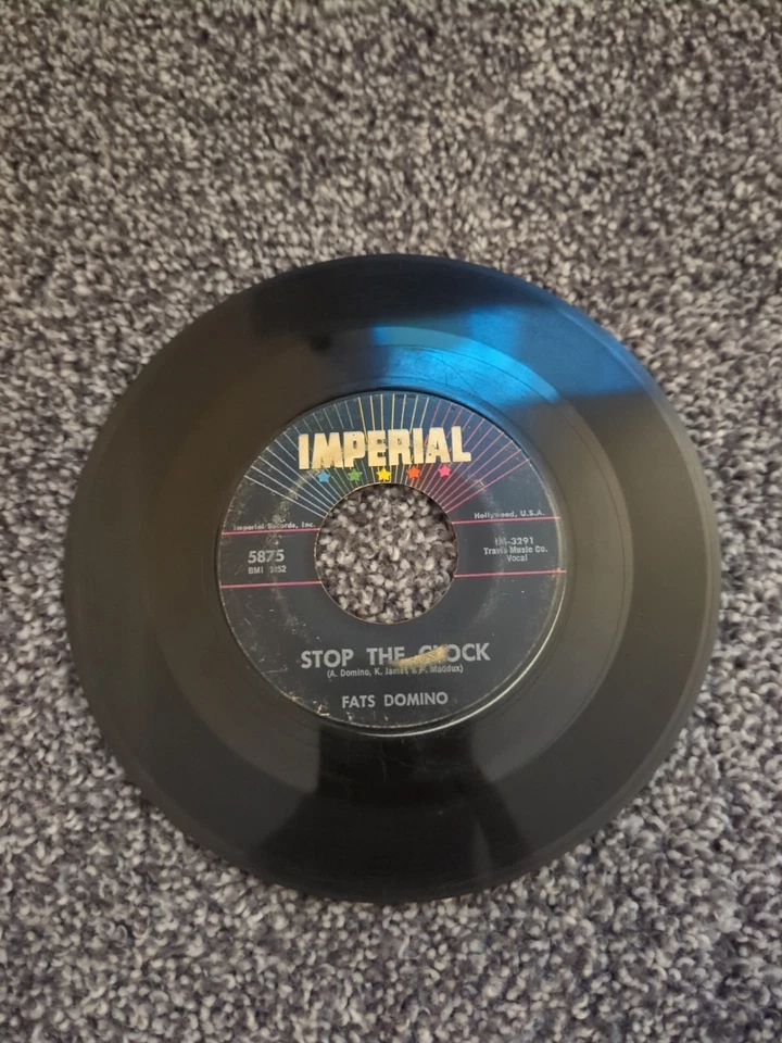 FATS DOMINO 45 DID YOU EVER SEE/ STOP THE CLOCK IMPERIAL 5875 (A5A25) - Image 3 of 3