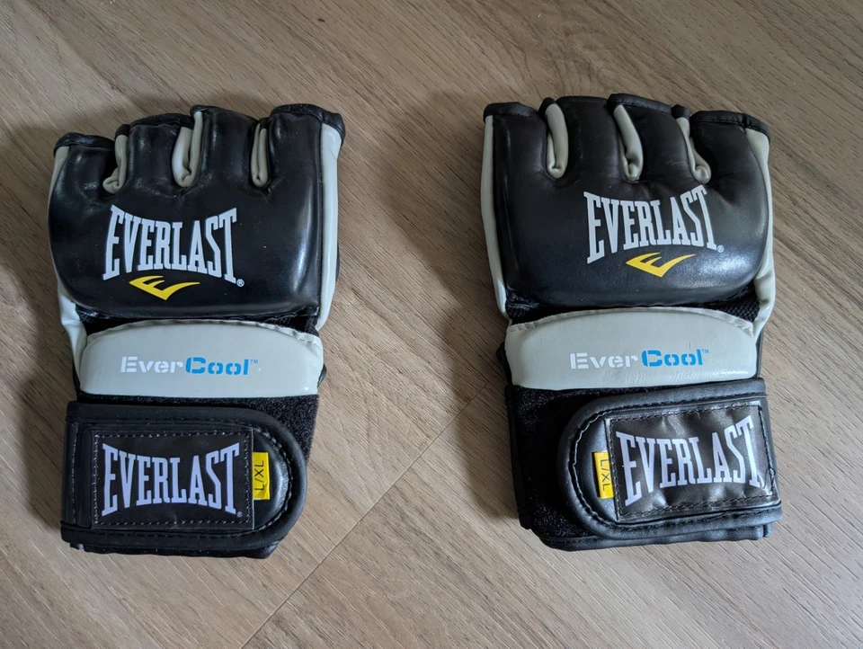 Everlast Pro Style Grappling MMA Multi Purpose Gloves (L/XL) - Black - Image 4 of 4