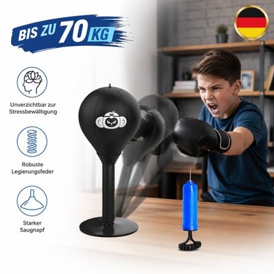 Punchingball Tisch, Desktop Punching Mit Saugnapf Strapazierfähiger Ball Bag Rag