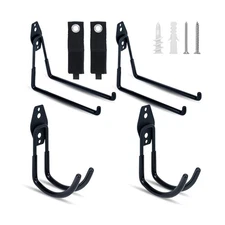 6 Pack Garage Hooks, Large Utility Wall Mount Garage Hooks Heavy Du... Fast Ship