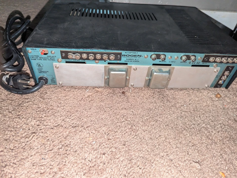 Bogen C35 / C 35 C, Public Address Amplifier, 35W - Image 3 of 4