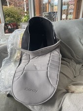 iCandy Carrycot Apron BLACK and Grey Pram Part & Outer Fabric 