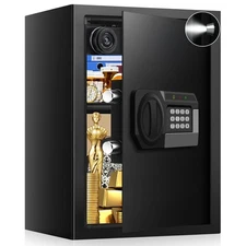 3.2 Cubic Feet Large Safes for Home Use Fire and Water Proof, Anti-Theft Digi...