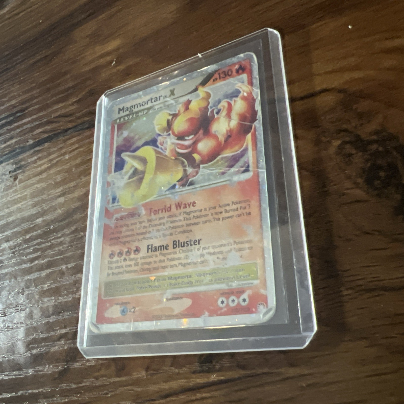 Lightly Played Magmortar LV.X - 123/123 - Rare Holo Pokemon Mysterious Treasures