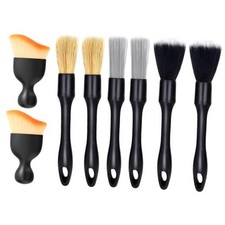 8 PCS Car Detailing Brush Set, Car Interior and Exterior Soft Bristle Cleaning