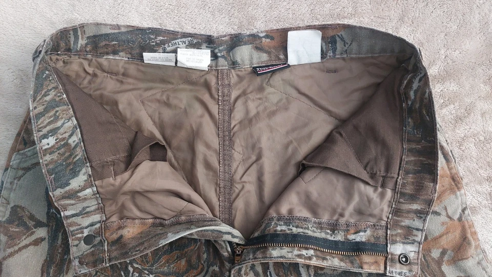 Vtg Walls Blizzard Pruf Thinsulate Realtree Camo Pants | Made In USA | 34 Tall - Image 4 of 4