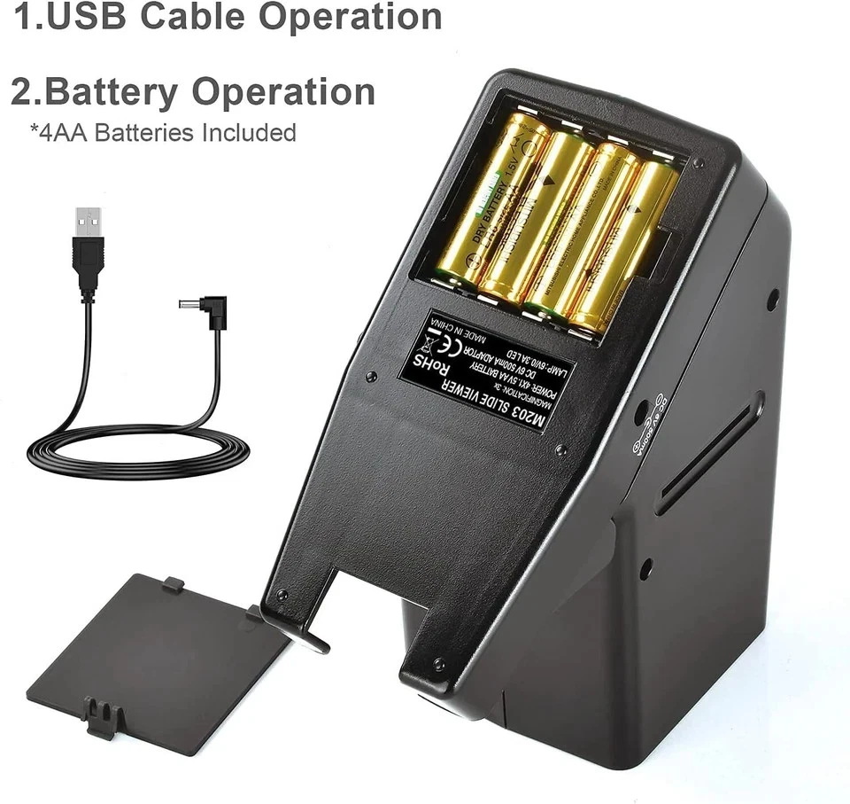 35mm Slide and Film Viewer, 3X Magnification, Battery Operation LED Lighted - Image 2 of 4