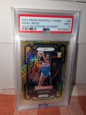 2024 Prizm Monopoly #68 Angel Reese /500 Gold Millionaire Shimmer PSA 9 Mint SP