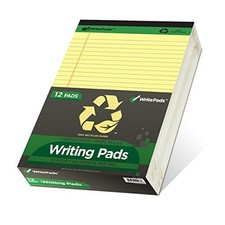Yellow Legal Pads 12pads Writing Pads Recycled 8.5x11.75inch Canary 12pad