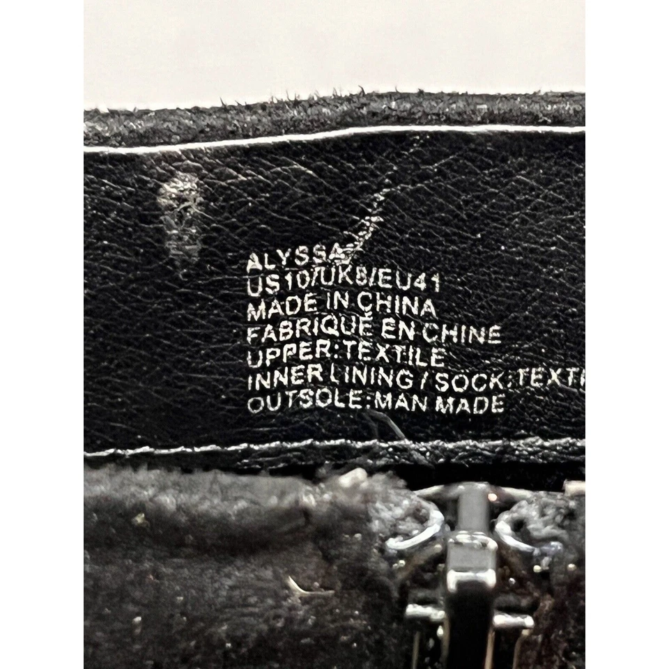 Sexy Botas de Agujero Shoedazzle Alyssa Negras para Mujer 10 Tacones Imitación Gamuza Foto 4 de 4