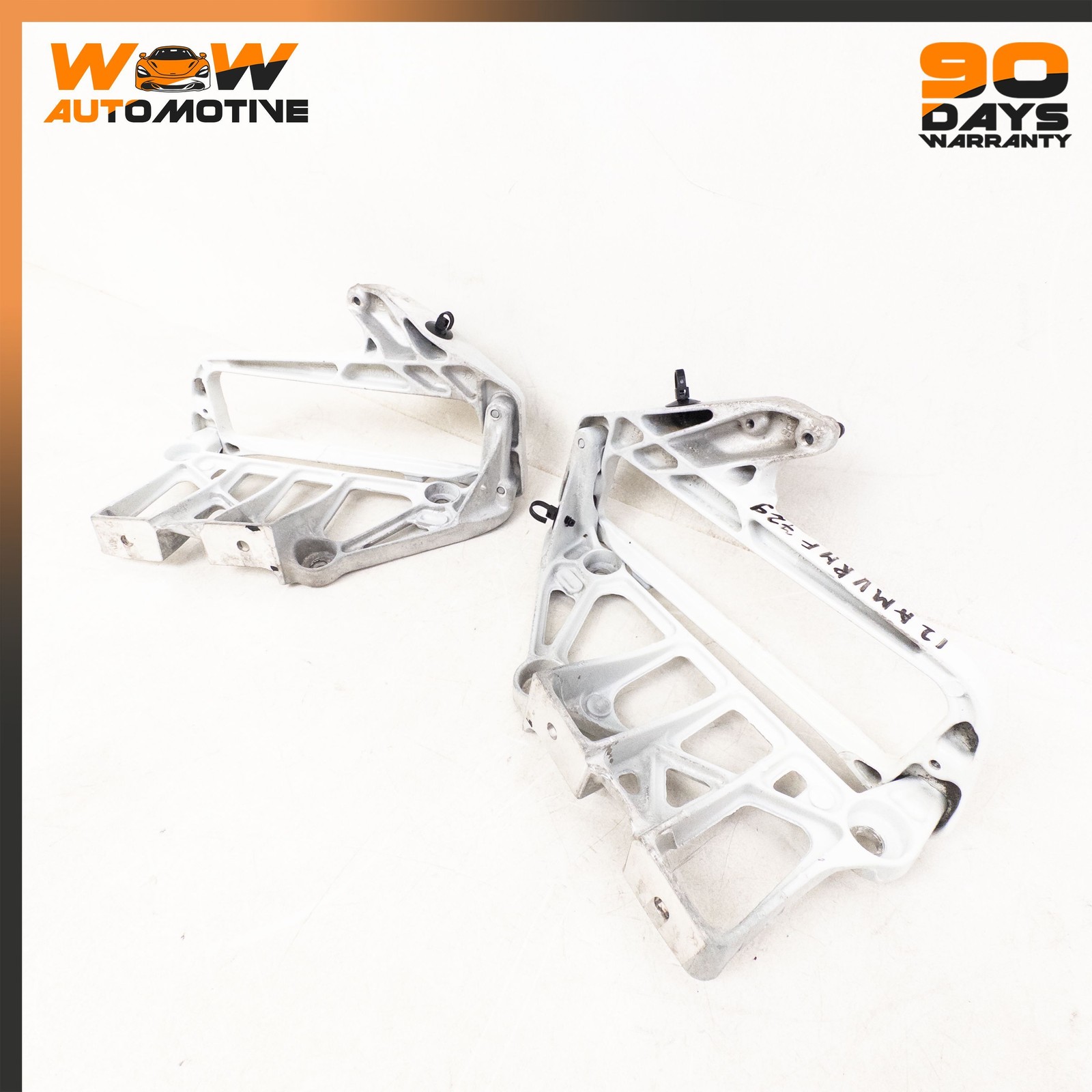 06-19 ASTON MARTIN V8 S VANTAGE FRONT BRACKET HOOD HINGE SUPPORT BRACKET SET OEM