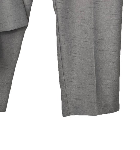 Alfred Dunner Gray 2 Pc Suit Sz 14 Pants & Jacket Shoulder Pads - Picture 5 of 15