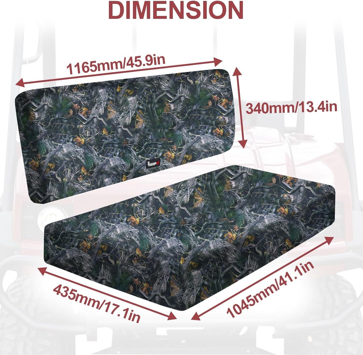 KEMIMOTO UTV Camo Seat Cover For Kawasaki Mule 3000/3010/4000/4010 2001-2022 - Foto 8