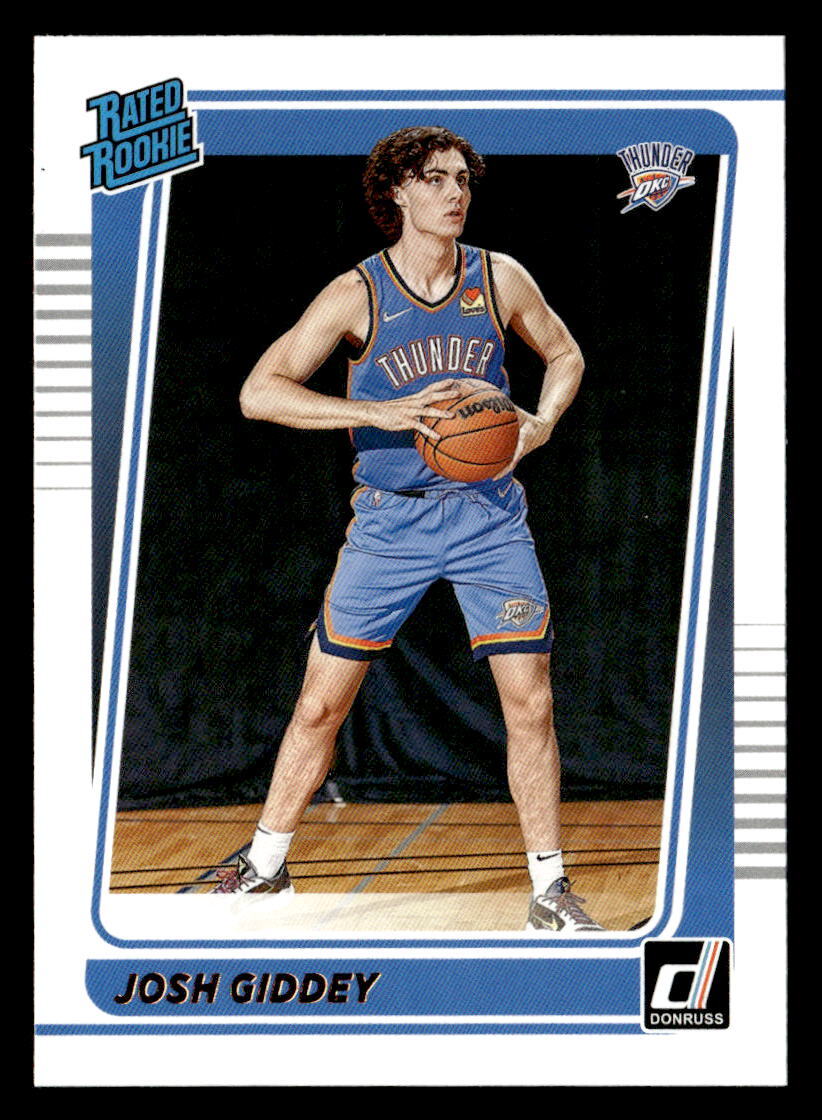Josh Giddey 2021 Donruss Rated Rookie Card #202 Oklahoma City