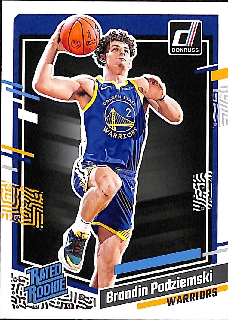2023-24 Panini Donruss Brandin Podziemski Rated Rookie RC #249 Warriors