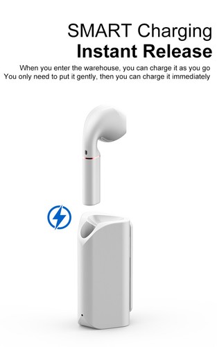Auricolare Bluetooth con Microfono Riduzione Rumore Auricolare Wireless Scatola di Ricarica - Foto 7 di 14