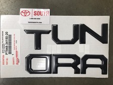 2014 2015 2016 2017 2018 Toyota Tundra Genuine Tailgate Insert Badge Flat Black 
