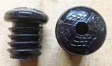 New old stock Hunt Wilde bicycle handlebar END CAPS Black plugs 10 speed bikes