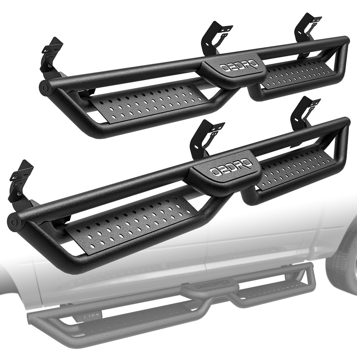 EVERESTCO 6" Side Steps Running Boards For Dodge Ram 1500 2009-2018 & 2500/3500 2010-2022 Crew Cab