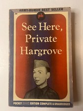 See Here Private Hargrove by Marion Hargrove - N: 206, Pocket Books, 1943 Book.