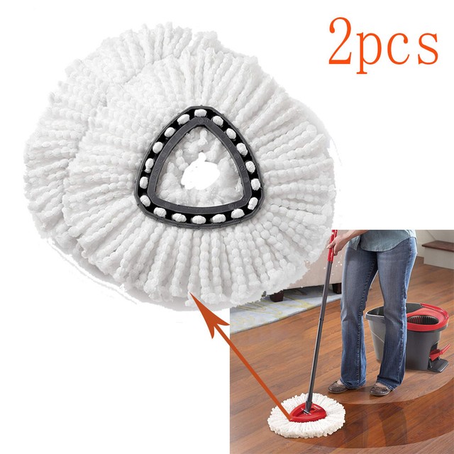 Microfiber Spin Mop Clean Refill Replacement Head For Vileda O