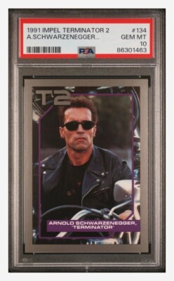 ターミネーター2 トレーディングカード PSA 10 Arnold Schwarzenegger Rookie Terminator 2 Card 134 RARE