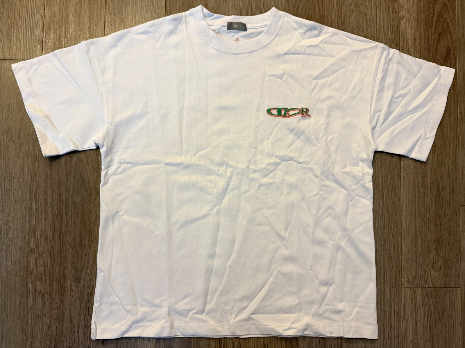 DIOR and Lewis Hamilton Oversized Fit Tee Shirt white sz L