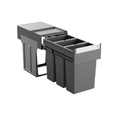 Hailo Abfallsammler 366692 Terzett Mülltrennung Einbau Abfalleimer Mülleimer 3x8 - Bild 1 von 4