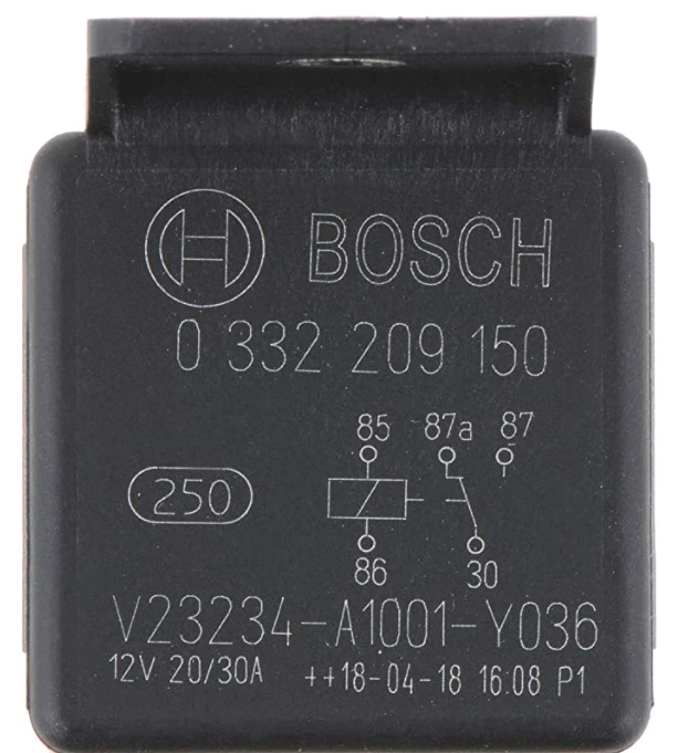 Реле Bosch 12 В 20/30 А 0 332 209 150 / 0 986 332 400 5-контактное упаковка 10 шт. - Изображение 4 из 4