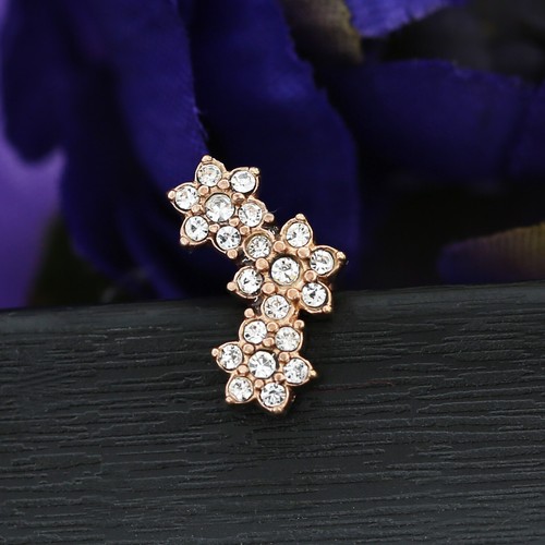 Gem Crystal Ear Cartilage Helix Ring Bar Stud Ear Cuff Climber Piercing Earring - Picture 19 of 268