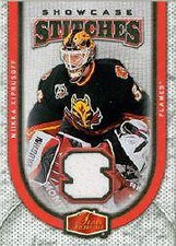 2006-07 Flair Showcase Stitches #SSMK Miikka Kiprusoff Jsy - NM-MT