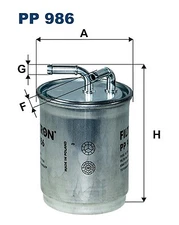 Filtron PP 986 Fuel Filter for Audi Seat Skoda VW
