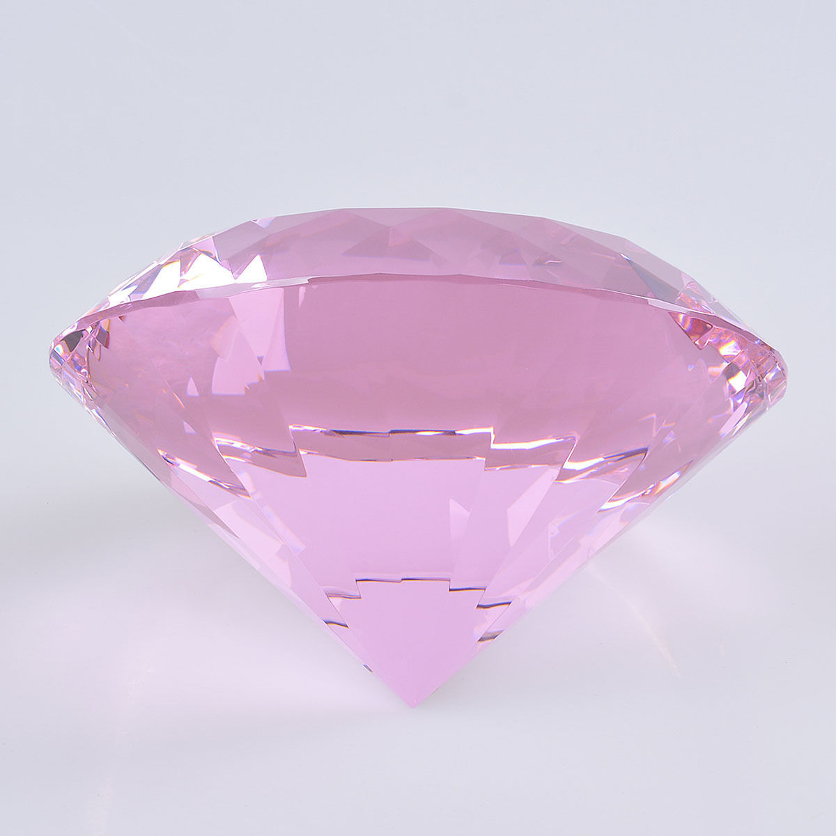 200mm Huge Pink Crystal Diamond Paperweight Wedding Centerpieces Gifts Nieuwe gelimiteerde editie