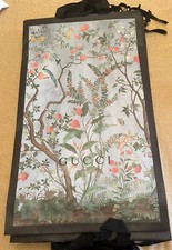 GUCCI Collectible Paper Shopping/Gift Bag Blue Floral Botanical Set Of 5 large