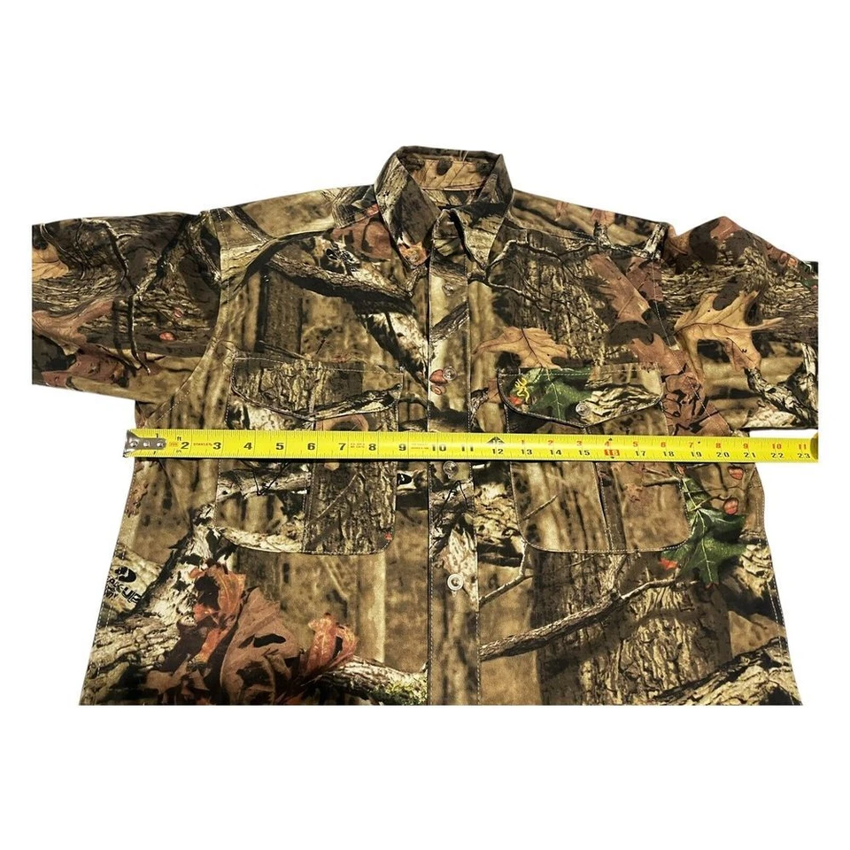 Browning Men's Break Up Infinity Camo Button Up Long Sleeve Hunting Shirt S/P - Image 3 of 4