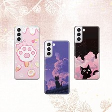 Kawaii Cat Pink Phone Case for iPhone 16 15 14 for Pixel 9 8pro for Samsung s24