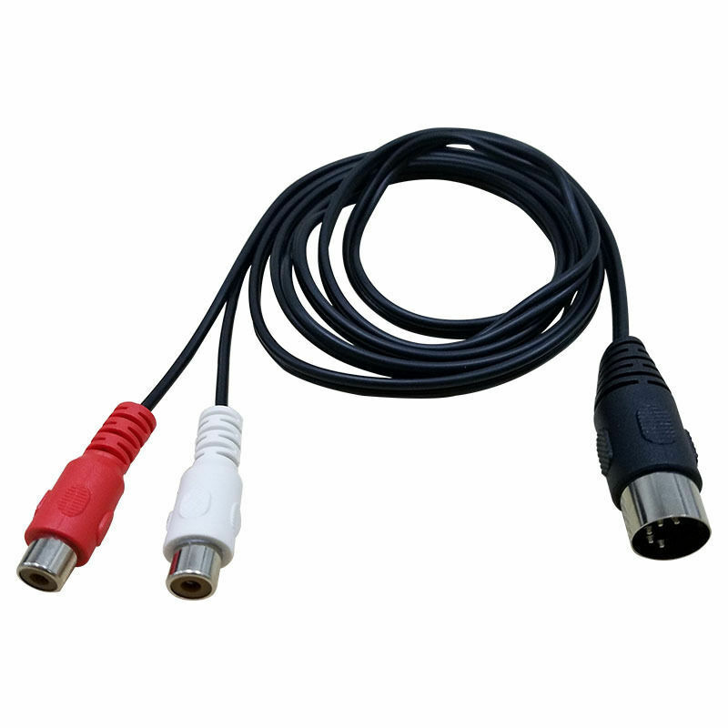 5 Pins DIN Female To 2 RCA Male Plug AMP Audio Ada... – Grandado