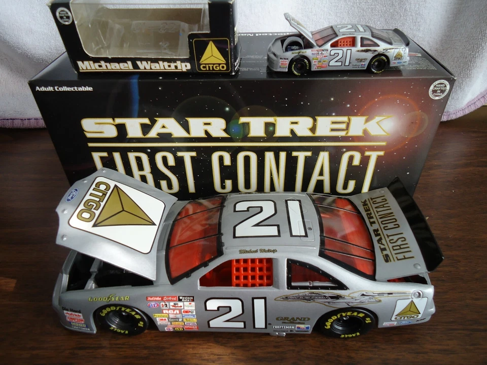 MICHAEL WALTRIP #21 Citgo Star Trek Primer Contacto 1996 Ford RCCA Diecast SET Foto 3 de 4