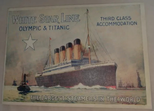 Titanic Book Brochure Antique Ship Cabins Retro Disaster Photos Pictures Ocean