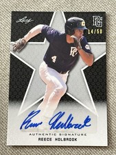 REECE HOLBROOK 2020 Leaf Perfect Game AUTOGRAPH #14/50 UNC TAR HEELS