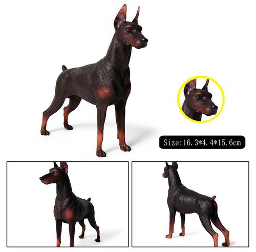 Figuras de acción Doberman a escala 1/6 perro 12" juguetes hobbie ejército soldado modelo - Imagen 6 de 10