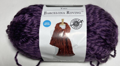 LOOPS & THREADS  BARCELONA ROVING 1 Ball PURPLE Buy More & Save On Shipping