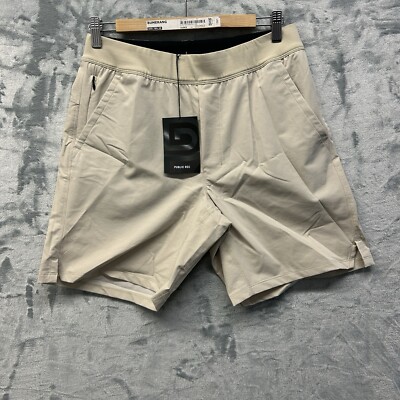 Public Rec Shorts Mens 30 Beige Flex Short Athleisure Training Gym Pull On