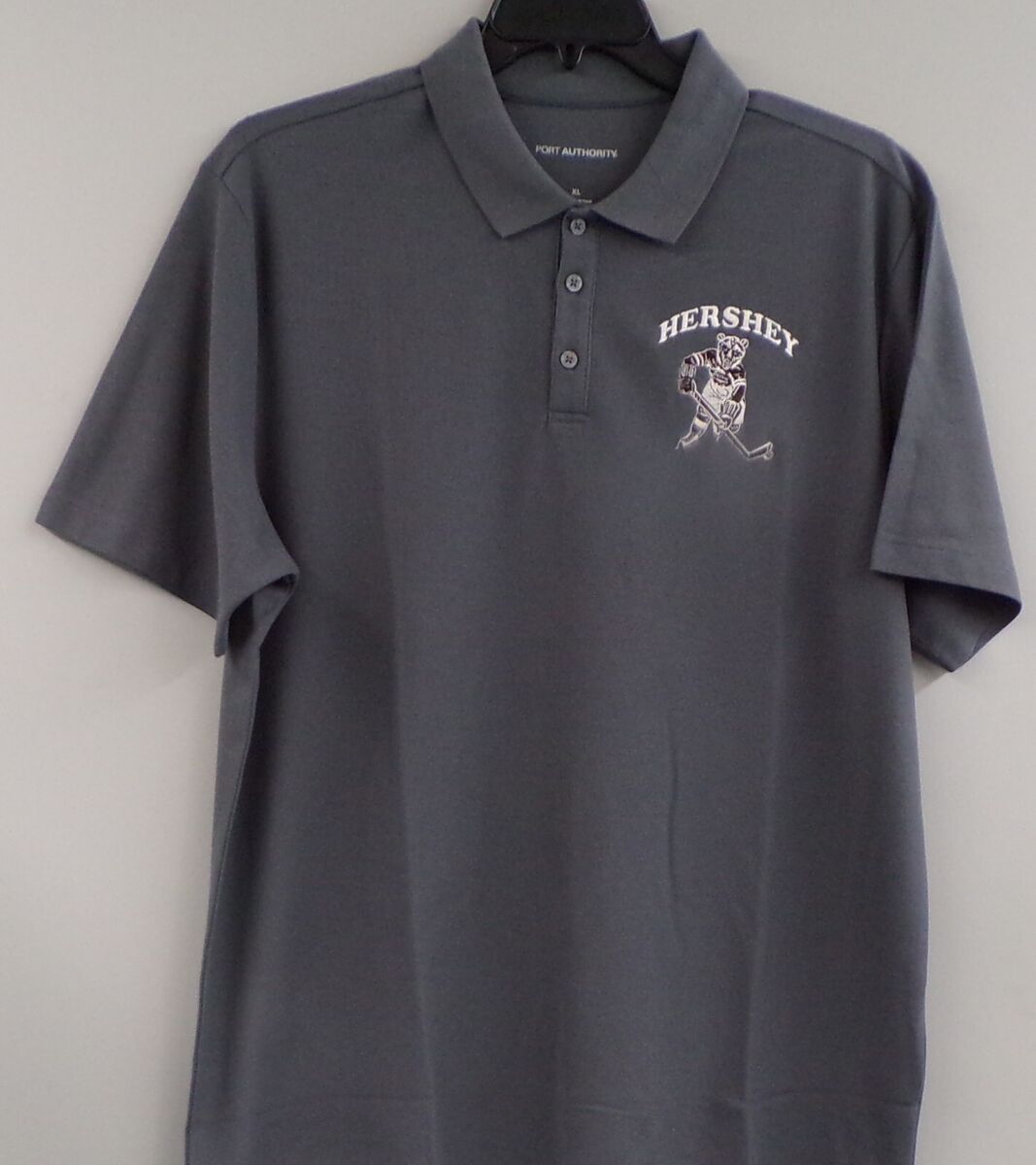 Hershey Bears AHL Hockey Vintage Logo Mens Embroidered Polo Hershey Bears AHL Hockey Vintage Logo Mens Embroidered Polo