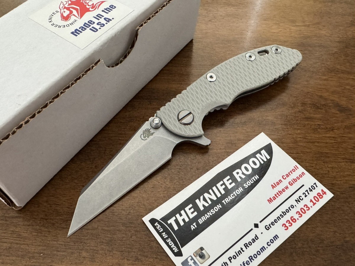 Rick Hinderer XM-18 3” Wharncliffe Folding Knife S35VN Blade G10 +