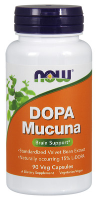 Dopa Mucuna - 90 pflanzliche Kappen - JETZT Lebensmittel