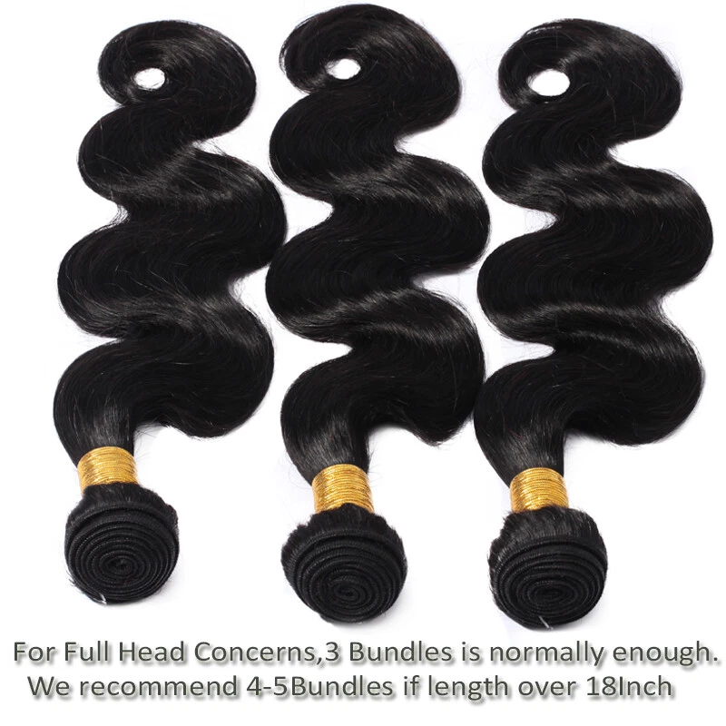 Extensiones de tejido de cabello humano brasileño de 1-4 paquetes trama recta virgen real OFERTA Foto 4 de 4