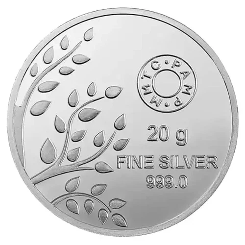 Pamp Mmtc Banyan Tree of Life 20 Gram Silver Coin - In Capsule