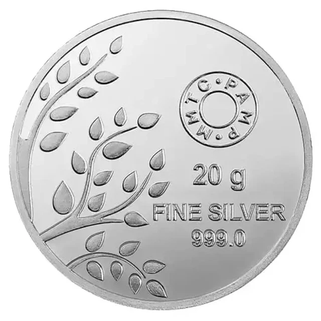 Ebay Live 25.19  Pamp Mmtc Banyan Tree of Life 20 Gram Silver Coin